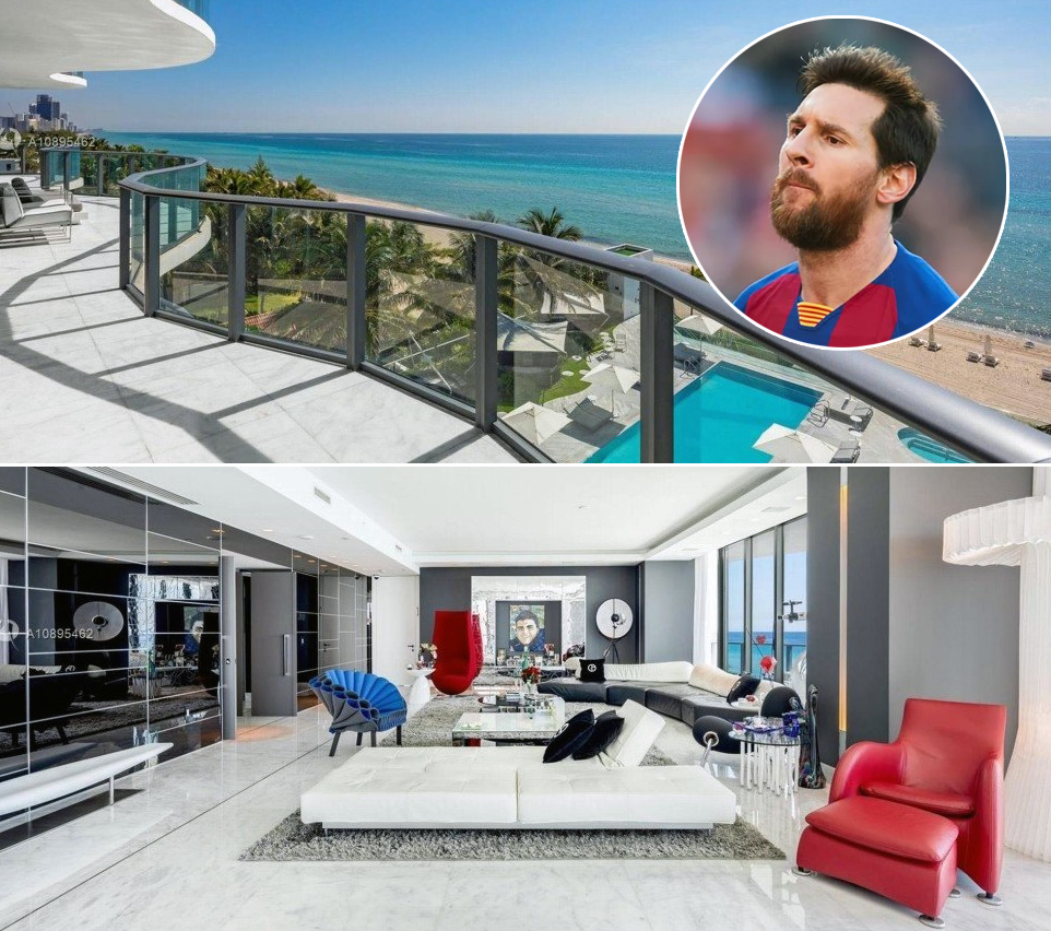 Messi compra apartamento de R$ 38 milhões de frente para o mar em Miami. Vem ver!